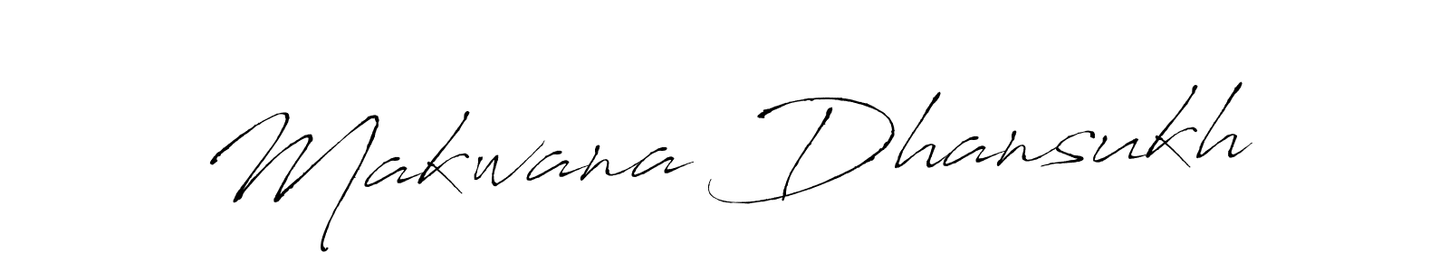 Make a beautiful signature design for name Makwana Dhansukh. With this signature (Antro_Vectra) style, you can create a handwritten signature for free. Makwana Dhansukh signature style 6 images and pictures png