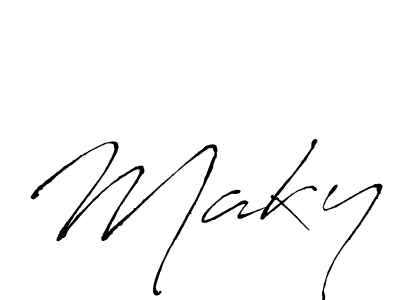 It looks lik you need a new signature style for name Maky. Design unique handwritten (Antro_Vectra) signature with our free signature maker in just a few clicks. Maky signature style 6 images and pictures png