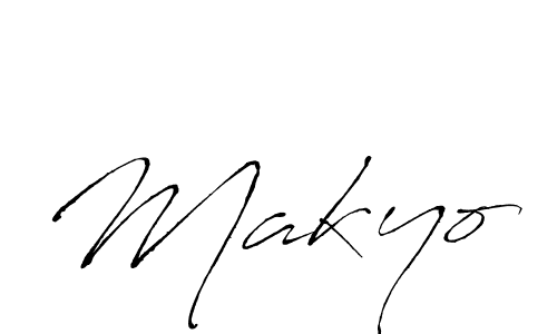 Design your own signature with our free online signature maker. With this signature software, you can create a handwritten (Antro_Vectra) signature for name Makyo. Makyo signature style 6 images and pictures png