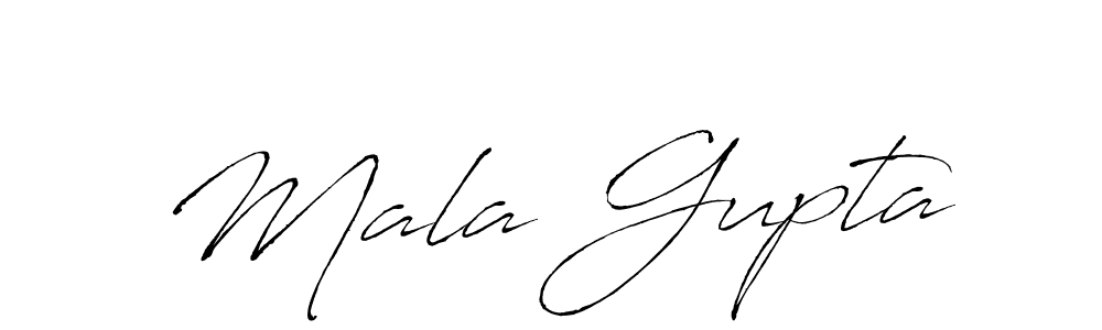 Design your own signature with our free online signature maker. With this signature software, you can create a handwritten (Antro_Vectra) signature for name Mala Gupta. Mala Gupta signature style 6 images and pictures png