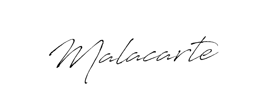Design your own signature with our free online signature maker. With this signature software, you can create a handwritten (Antro_Vectra) signature for name Malacarte. Malacarte signature style 6 images and pictures png