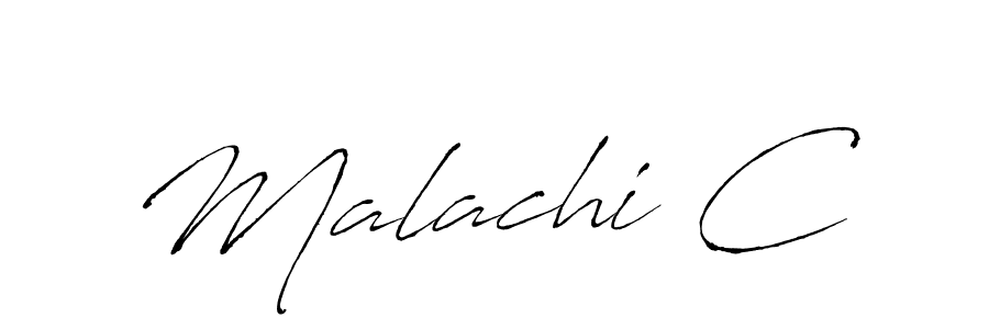 Design your own signature with our free online signature maker. With this signature software, you can create a handwritten (Antro_Vectra) signature for name Malachi C. Malachi C signature style 6 images and pictures png