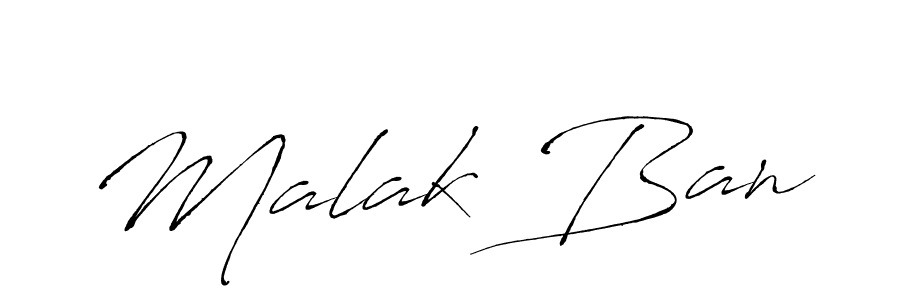 Use a signature maker to create a handwritten signature online. With this signature software, you can design (Antro_Vectra) your own signature for name Malak Ban. Malak Ban signature style 6 images and pictures png