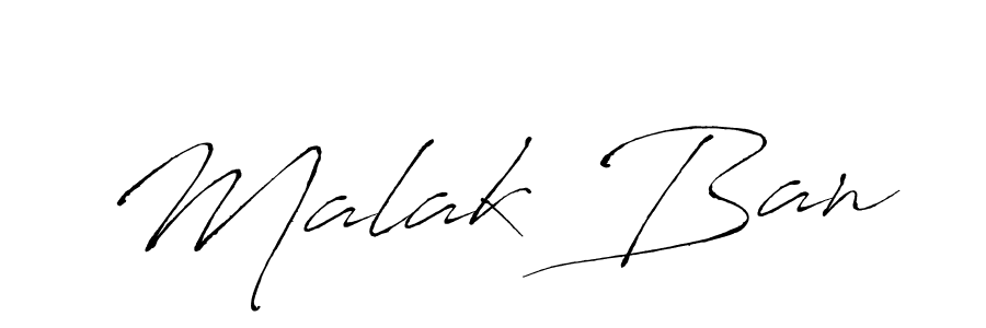 Use a signature maker to create a handwritten signature online. With this signature software, you can design (Antro_Vectra) your own signature for name Malak Ban. Malak Ban signature style 6 images and pictures png