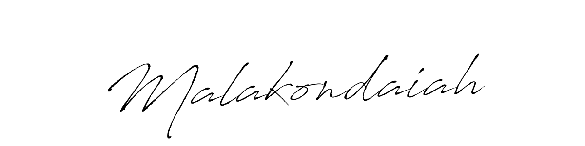 Design your own signature with our free online signature maker. With this signature software, you can create a handwritten (Antro_Vectra) signature for name Malakondaiah. Malakondaiah signature style 6 images and pictures png