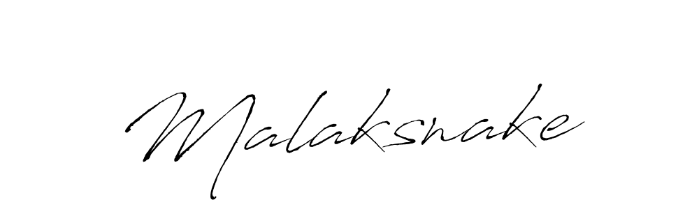 Use a signature maker to create a handwritten signature online. With this signature software, you can design (Antro_Vectra) your own signature for name Malaksnake. Malaksnake signature style 6 images and pictures png