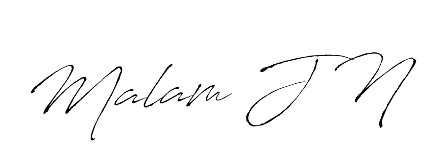 How to make Malam J N signature? Antro_Vectra is a professional autograph style. Create handwritten signature for Malam J N name. Malam J N signature style 6 images and pictures png