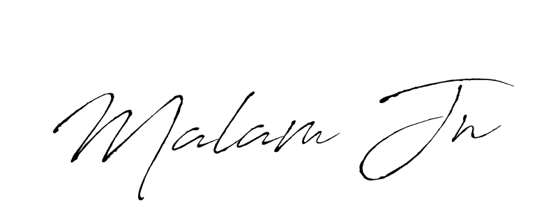 Make a beautiful signature design for name Malam Jn. With this signature (Antro_Vectra) style, you can create a handwritten signature for free. Malam Jn signature style 6 images and pictures png