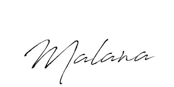 Make a beautiful signature design for name Malana. With this signature (Antro_Vectra) style, you can create a handwritten signature for free. Malana signature style 6 images and pictures png