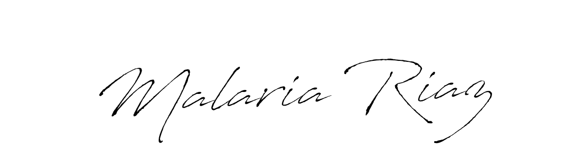 Design your own signature with our free online signature maker. With this signature software, you can create a handwritten (Antro_Vectra) signature for name Malaria Riaz. Malaria Riaz signature style 6 images and pictures png