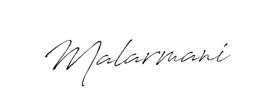 Design your own signature with our free online signature maker. With this signature software, you can create a handwritten (Antro_Vectra) signature for name Malarmani. Malarmani signature style 6 images and pictures png