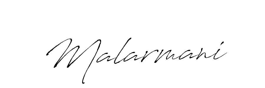 Design your own signature with our free online signature maker. With this signature software, you can create a handwritten (Antro_Vectra) signature for name Malarmani. Malarmani signature style 6 images and pictures png