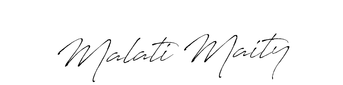 Use a signature maker to create a handwritten signature online. With this signature software, you can design (Antro_Vectra) your own signature for name Malati Maity. Malati Maity signature style 6 images and pictures png