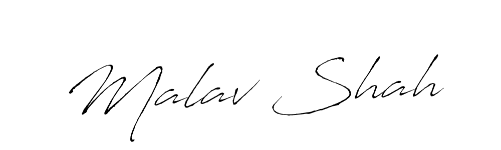It looks lik you need a new signature style for name Malav Shah. Design unique handwritten (Antro_Vectra) signature with our free signature maker in just a few clicks. Malav Shah signature style 6 images and pictures png