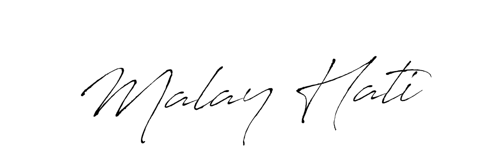 Malay Hati stylish signature style. Best Handwritten Sign (Antro_Vectra) for my name. Handwritten Signature Collection Ideas for my name Malay Hati. Malay Hati signature style 6 images and pictures png