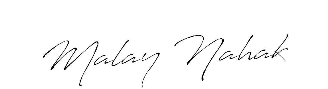 Use a signature maker to create a handwritten signature online. With this signature software, you can design (Antro_Vectra) your own signature for name Malay Nahak. Malay Nahak signature style 6 images and pictures png