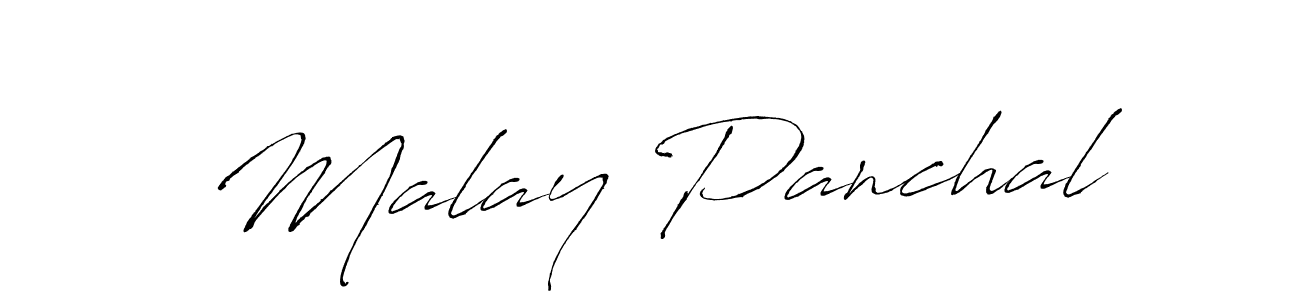 Use a signature maker to create a handwritten signature online. With this signature software, you can design (Antro_Vectra) your own signature for name Malay Panchal. Malay Panchal signature style 6 images and pictures png