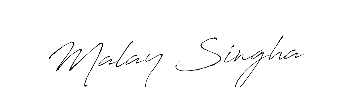 You should practise on your own different ways (Antro_Vectra) to write your name (Malay Singha) in signature. don't let someone else do it for you. Malay Singha signature style 6 images and pictures png