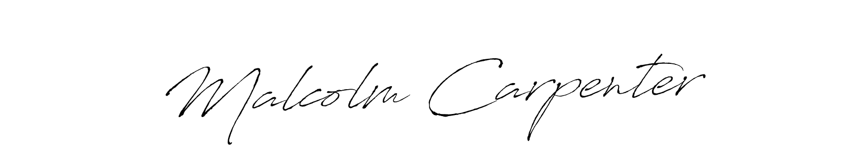 How to make Malcolm Carpenter name signature. Use Antro_Vectra style for creating short signs online. This is the latest handwritten sign. Malcolm Carpenter signature style 6 images and pictures png