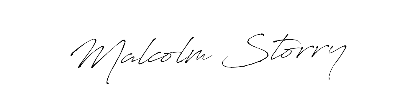 Malcolm Storry stylish signature style. Best Handwritten Sign (Antro_Vectra) for my name. Handwritten Signature Collection Ideas for my name Malcolm Storry. Malcolm Storry signature style 6 images and pictures png