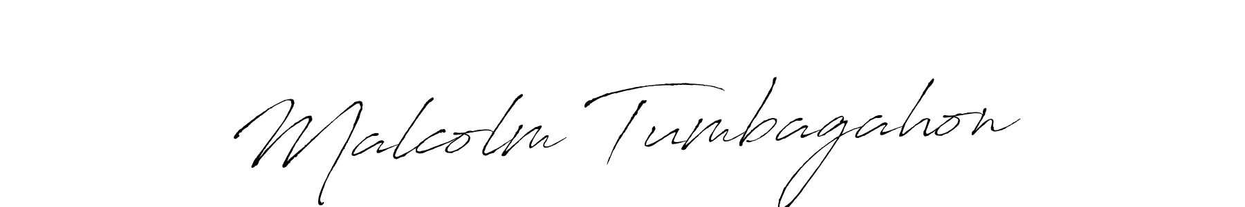 Malcolm Tumbagahon stylish signature style. Best Handwritten Sign (Antro_Vectra) for my name. Handwritten Signature Collection Ideas for my name Malcolm Tumbagahon. Malcolm Tumbagahon signature style 6 images and pictures png