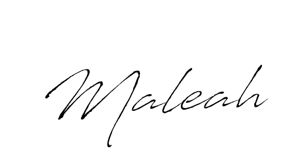 Make a beautiful signature design for name Maleah. With this signature (Antro_Vectra) style, you can create a handwritten signature for free. Maleah signature style 6 images and pictures png