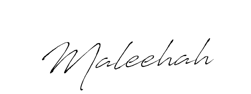 How to make Maleehah signature? Antro_Vectra is a professional autograph style. Create handwritten signature for Maleehah name. Maleehah signature style 6 images and pictures png