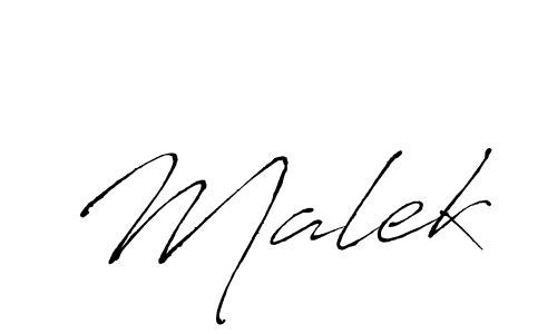 Malek stylish signature style. Best Handwritten Sign (Antro_Vectra) for my name. Handwritten Signature Collection Ideas for my name Malek. Malek signature style 6 images and pictures png