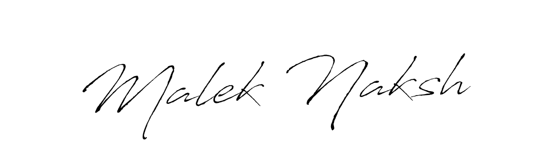 It looks lik you need a new signature style for name Malek Naksh. Design unique handwritten (Antro_Vectra) signature with our free signature maker in just a few clicks. Malek Naksh signature style 6 images and pictures png