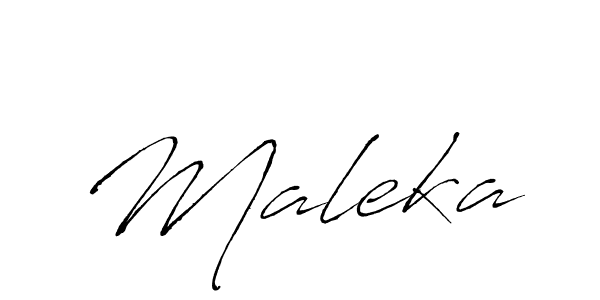 if you are searching for the best signature style for your name Maleka. so please give up your signature search. here we have designed multiple signature styles  using Antro_Vectra. Maleka signature style 6 images and pictures png