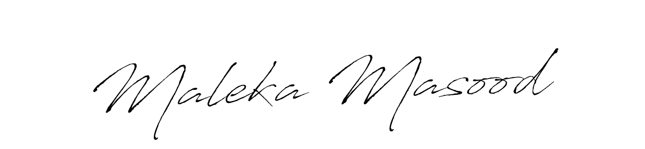 Make a beautiful signature design for name Maleka Masood. Use this online signature maker to create a handwritten signature for free. Maleka Masood signature style 6 images and pictures png