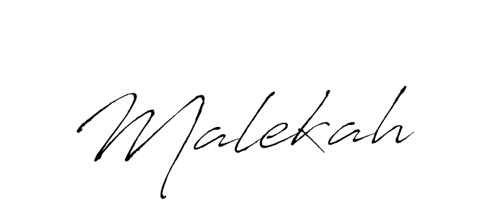 Malekah stylish signature style. Best Handwritten Sign (Antro_Vectra) for my name. Handwritten Signature Collection Ideas for my name Malekah. Malekah signature style 6 images and pictures png