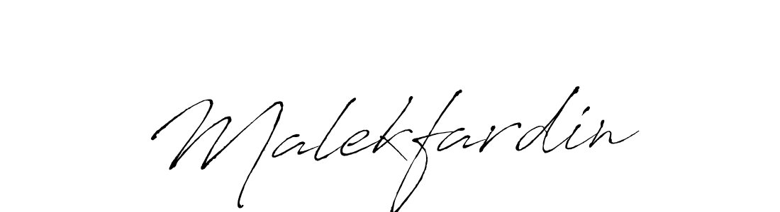 Make a beautiful signature design for name Malekfardin. With this signature (Antro_Vectra) style, you can create a handwritten signature for free. Malekfardin signature style 6 images and pictures png