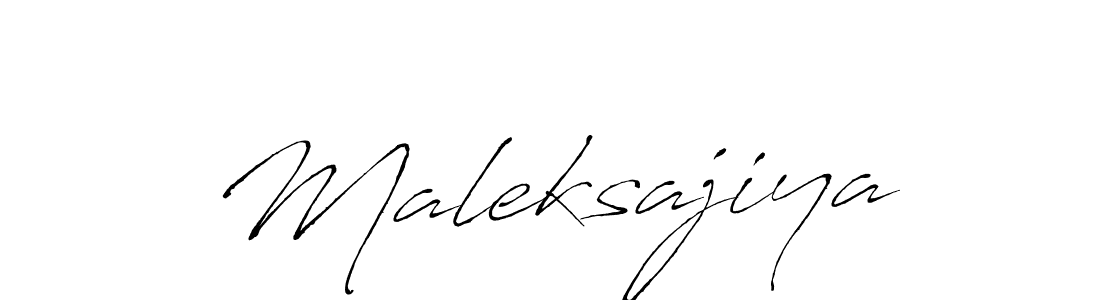 Maleksajiya stylish signature style. Best Handwritten Sign (Antro_Vectra) for my name. Handwritten Signature Collection Ideas for my name Maleksajiya. Maleksajiya signature style 6 images and pictures png