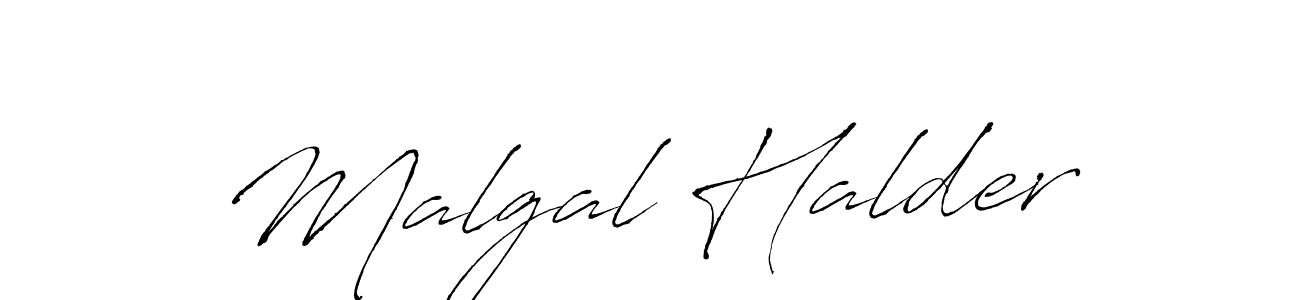 Design your own signature with our free online signature maker. With this signature software, you can create a handwritten (Antro_Vectra) signature for name Malgal Halder. Malgal Halder signature style 6 images and pictures png