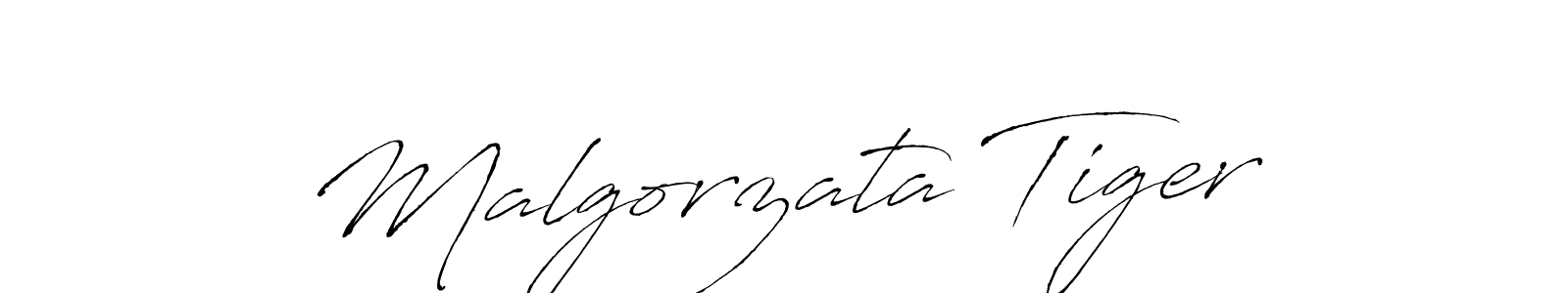 Make a short Malgorzata Tiger signature style. Manage your documents anywhere anytime using Antro_Vectra. Create and add eSignatures, submit forms, share and send files easily. Malgorzata Tiger signature style 6 images and pictures png