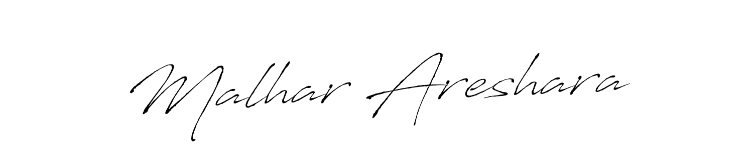 How to make Malhar Areshara signature? Antro_Vectra is a professional autograph style. Create handwritten signature for Malhar Areshara name. Malhar Areshara signature style 6 images and pictures png