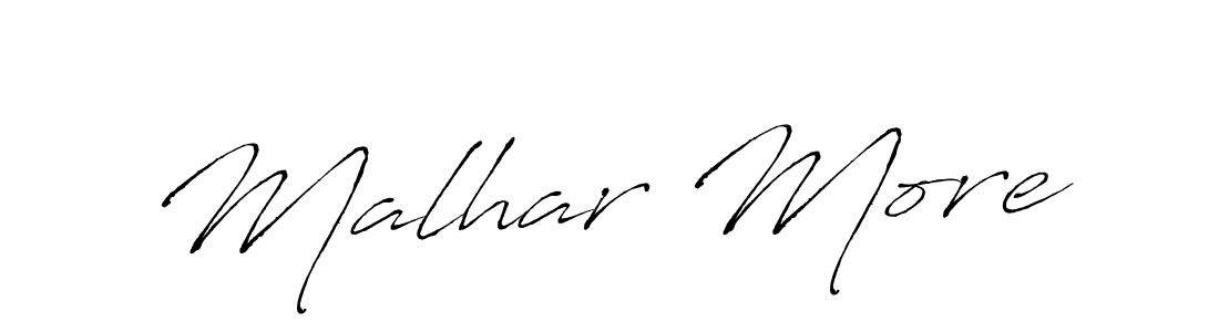 Also You can easily find your signature by using the search form. We will create Malhar More name handwritten signature images for you free of cost using Antro_Vectra sign style. Malhar More signature style 6 images and pictures png