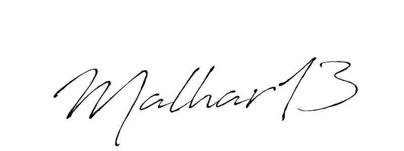 This is the best signature style for the Malhar13 name. Also you like these signature font (Antro_Vectra). Mix name signature. Malhar13 signature style 6 images and pictures png