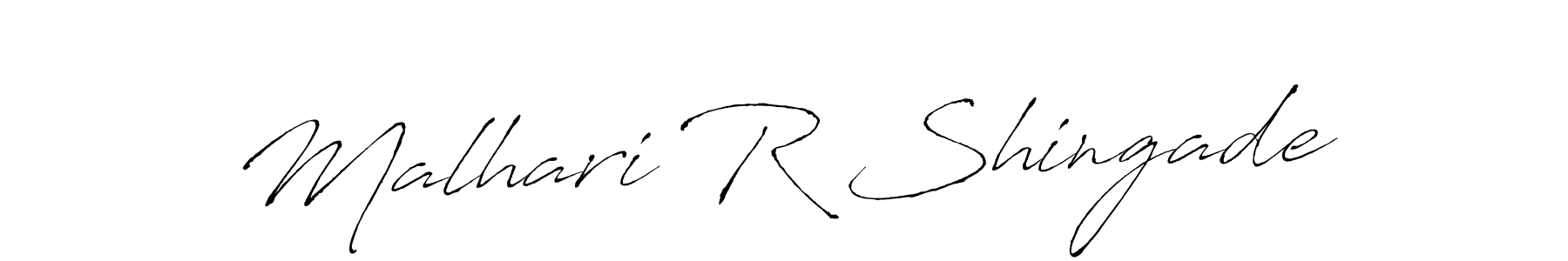 It looks lik you need a new signature style for name Malhari R Shingade. Design unique handwritten (Antro_Vectra) signature with our free signature maker in just a few clicks. Malhari R Shingade signature style 6 images and pictures png