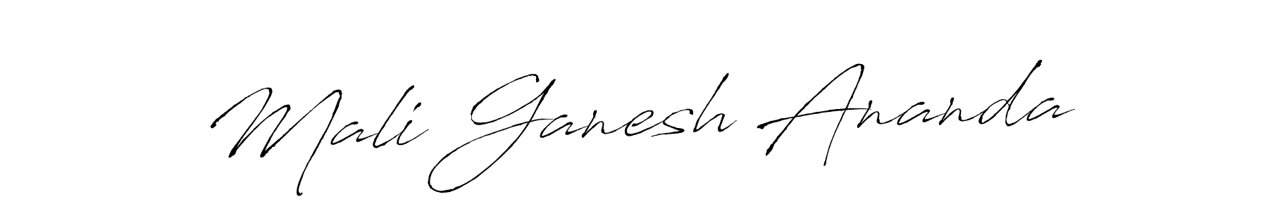 Make a short Mali Ganesh Ananda signature style. Manage your documents anywhere anytime using Antro_Vectra. Create and add eSignatures, submit forms, share and send files easily. Mali Ganesh Ananda signature style 6 images and pictures png