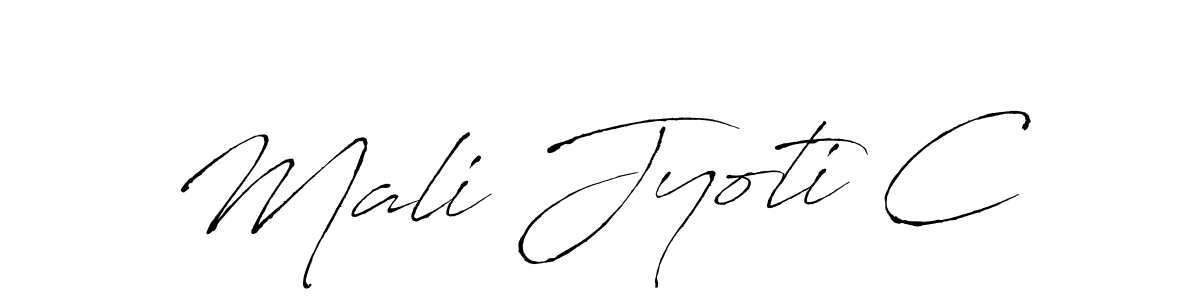 Also You can easily find your signature by using the search form. We will create Mali Jyoti C name handwritten signature images for you free of cost using Antro_Vectra sign style. Mali Jyoti C signature style 6 images and pictures png