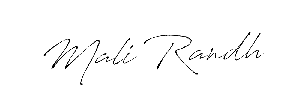 Mali Randh stylish signature style. Best Handwritten Sign (Antro_Vectra) for my name. Handwritten Signature Collection Ideas for my name Mali Randh. Mali Randh signature style 6 images and pictures png