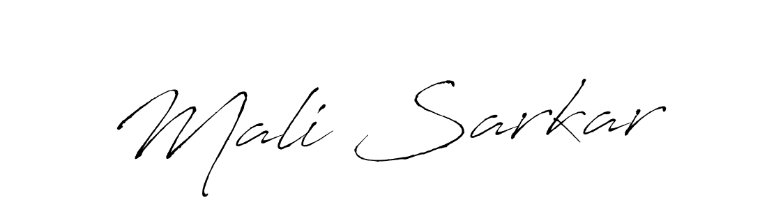 Similarly Antro_Vectra is the best handwritten signature design. Signature creator online .You can use it as an online autograph creator for name Mali Sarkar. Mali Sarkar signature style 6 images and pictures png