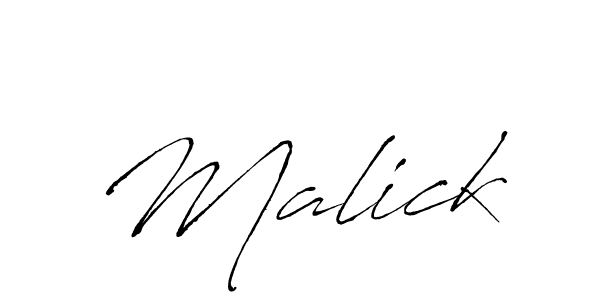 Create a beautiful signature design for name Malick. With this signature (Antro_Vectra) fonts, you can make a handwritten signature for free. Malick signature style 6 images and pictures png