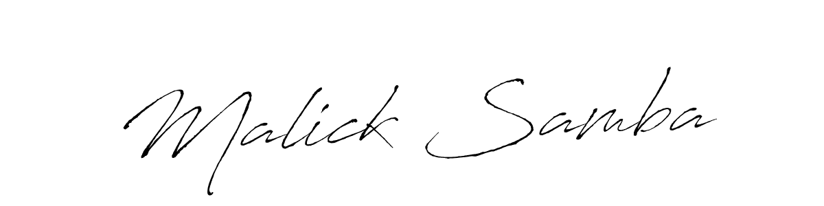 Design your own signature with our free online signature maker. With this signature software, you can create a handwritten (Antro_Vectra) signature for name Malick Samba. Malick Samba signature style 6 images and pictures png