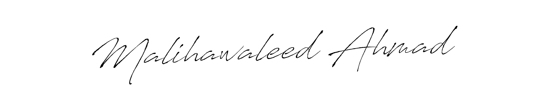 Use a signature maker to create a handwritten signature online. With this signature software, you can design (Antro_Vectra) your own signature for name Malihawaleed Ahmad. Malihawaleed Ahmad signature style 6 images and pictures png