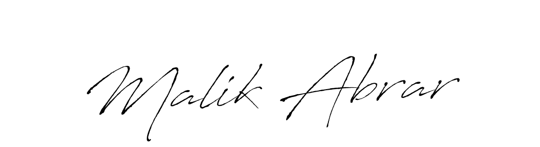 Use a signature maker to create a handwritten signature online. With this signature software, you can design (Antro_Vectra) your own signature for name Malik Abrar. Malik Abrar signature style 6 images and pictures png