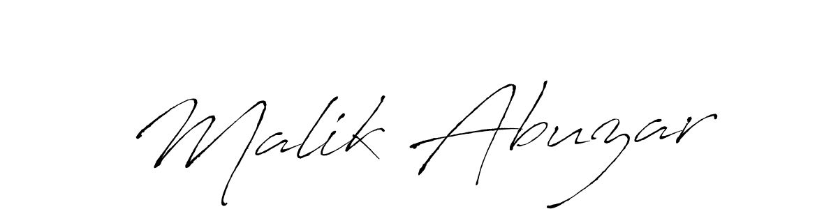 Also we have Malik Abuzar name is the best signature style. Create professional handwritten signature collection using Antro_Vectra autograph style. Malik Abuzar signature style 6 images and pictures png