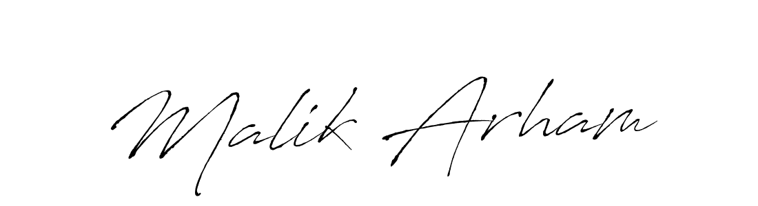 How to make Malik Arham signature? Antro_Vectra is a professional autograph style. Create handwritten signature for Malik Arham name. Malik Arham signature style 6 images and pictures png